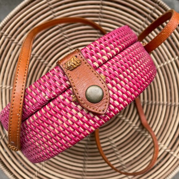 Street Level Round Rattan bag - Picture 3 of 7